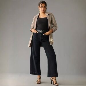 The Colette High-Rise Crop Wide-Leg Jeans by Maeve 29